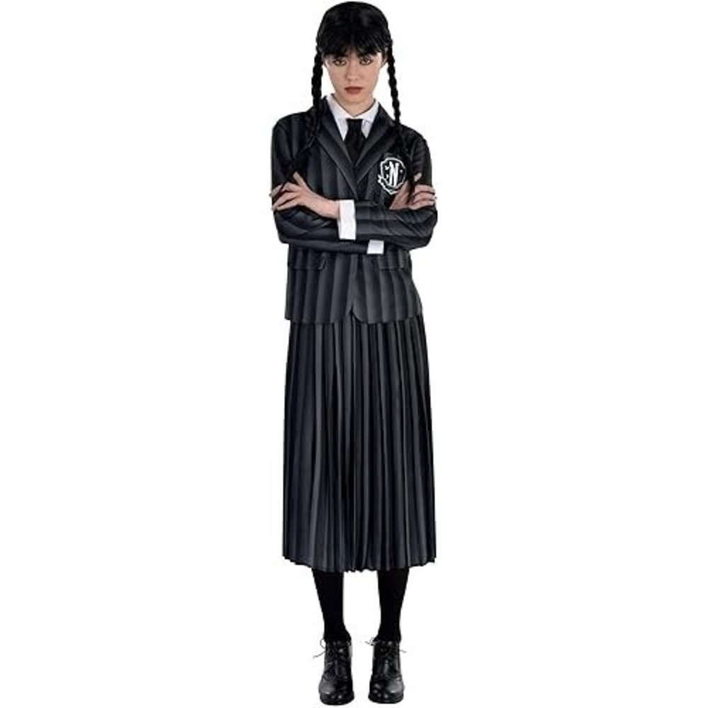 NEW MGM Wednesday Addams Nevermore Academy Uniform Cosplay Costume Adult Small